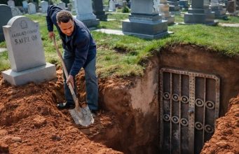 Unuk je iskopao grob svog dede i otkrio skrivena vrata ispod njega. Kada ih je otvorio, njegov vrisak odjeknuo je celim grobljem. Unuk je iskopao grob svog dede i otkrio skrivena vrata ispod njega. Kada ih je otvorio, njegov vrisak odjeknuo je celim grobljem. - featured image