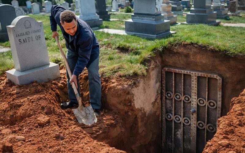 Unuk je iskopao grob svog dede i otkrio skrivena vrata ispod njega. Kada ih je otvorio, njegov vrisak odjeknuo je celim grobljem. - featured image