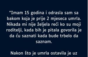 “Imam 15 godina i odrasla sam sa bakom koja je prije 2 mjeseca umrla…” “Imam 15 godina i odrasla sam sa bakom koja je prije 2 mjeseca umrla…” - featured image