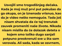 Usvojili smo trogodišnjeg dečaka. Kada je moj muž prvi put pokušao da ga okupa, on je iznenada vrisnuo. Usvojili smo trogodišnjeg dečaka. Kada je moj muž prvi put pokušao da ga okupa, on je iznenada vrisnuo. - featured image