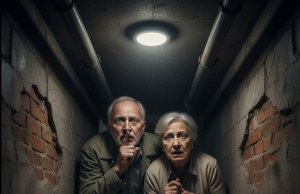 Zaključali su nas u podrum kako bi nam oduzeli kuću, ali moj muž mi je šapnuo: “Oni ne znaju što se nalazi iza ovog zida.” Nitko nije mogao zamisliti da će nas izdaja našeg sina spasiti.