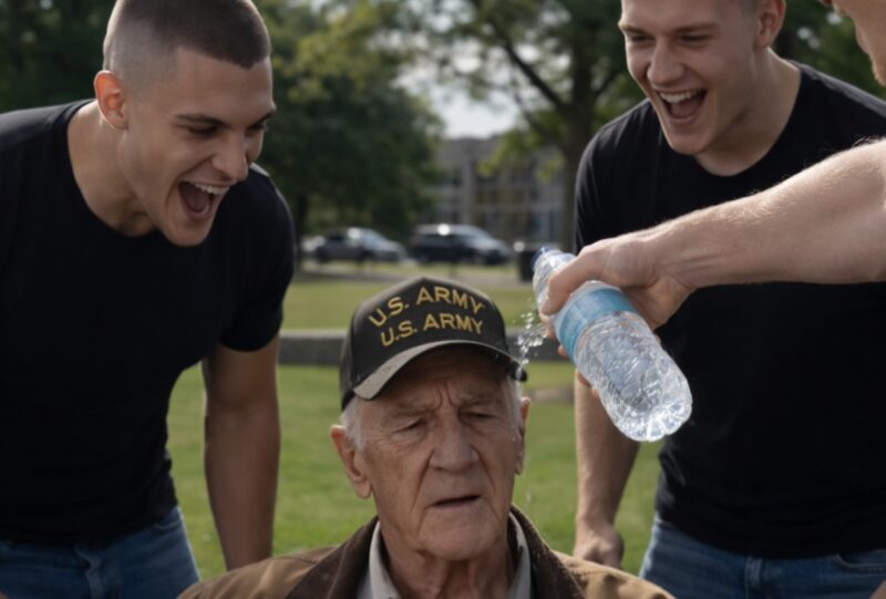Trojica huligana u parku su se rugala jednom starcu, polili su ga vodom i smejali se. Ali mladići nisu ni slutili ko je zapravo taj starac i kako će se ovaj susret završiti za njih. - featured image