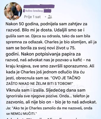 Razvod nakon pet decenija: Kako sam povratila svoj glas