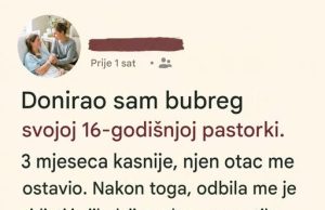Donirala sam bubreg svojoj pastorki, a onda su ona i moj muž nestali iz mog života
