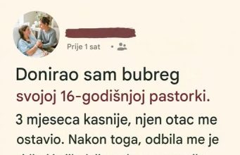 Donirala sam bubreg svojoj pastorki, a onda su ona i moj muž nestali iz mog života