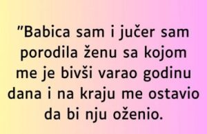 “Babica sam i jučer sam porodila ženu sa kojom me je bivši varao…” “Babica sam i jučer sam porodila ženu sa kojom me je bivši varao…” - featured image