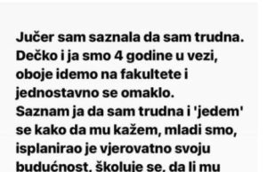 Ostala je TRUDNA i rešila je da KAŽE dečku ali ono ŠTO joj je REKAO nakon TOGA će PAMTITI dok je ŽIVA! Ostala je TRUDNA i rešila je da KAŽE dečku ali ono ŠTO joj je REKAO nakon TOGA će PAMTITI dok je ŽIVA! - featured image