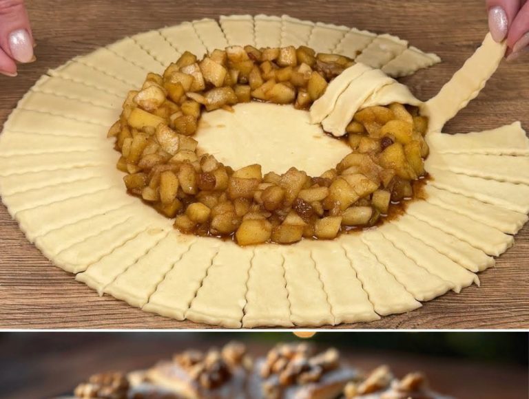 HRSKAVO LISNATO TIJESTO PUNJENO T0PLOM SMJES0M JABUKA, GROŽĐICA I 0RAHA – jednostavno, a izgleda spektakularno. 🍎 - featured image