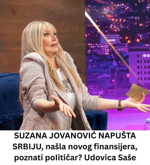 SUZANA JOVANOVIĆ NAPUŠTA SRBIJU, našla novog finansijera, poznati poIitičar? Udovica Saše Popovića odlučila da ode iz porodične vile, evo gdje će boraviti, na duplo većem imanju - featured image