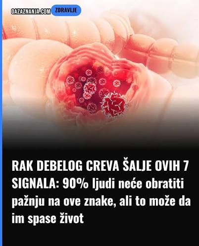 Rani simptomi raka debelog creva: 1 izgleda bezopasno, a baš njega većina ljudi svakog dana ignoriše - featured image