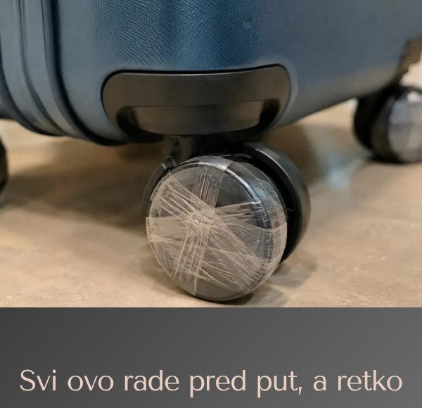 Svi ovo rade pred put, a retko ko zna zašto: Stavite lepljivu traku na točkiće kofera i rešite veliki problem - featured image