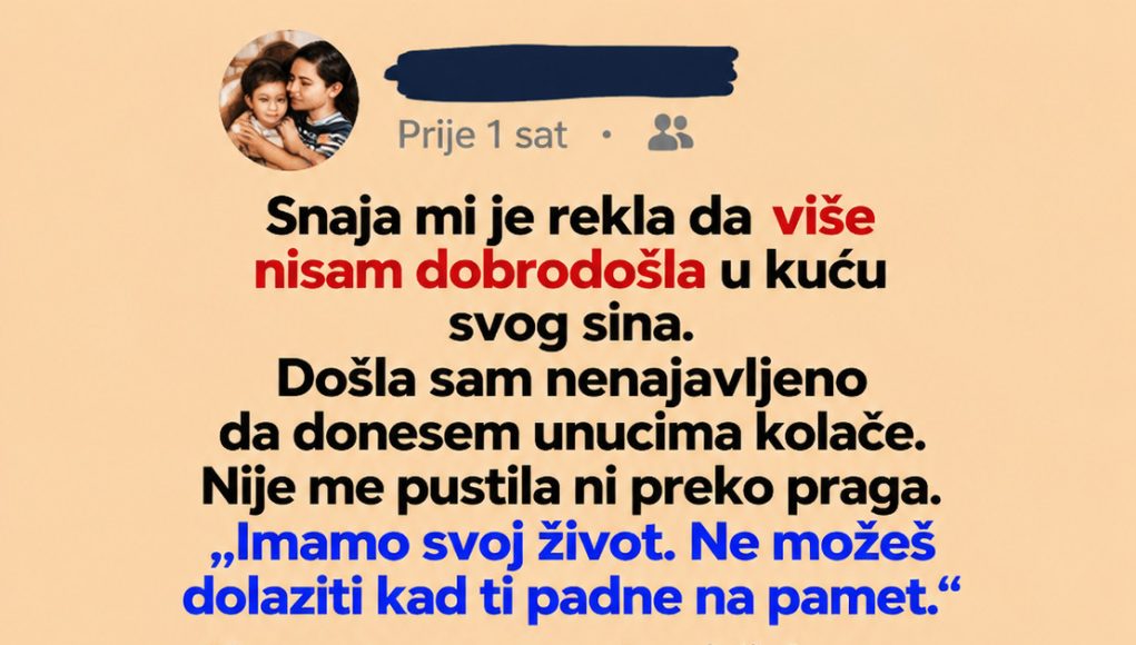 Snaja mi je zabranila da dolazim kod sina - featured image