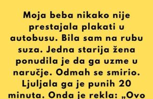 Bio sam u autobusu kada je moja beba počela toliko glasno plakati da su se svi okretali i gledali u nas. Bilo mi je strašno neugodno. Šta god da sam pokušavao, nije prestajao. Bio sam u autobusu kada je moja beba počela toliko glasno plakati da su se svi okretali i gledali u nas. Bilo mi je strašno neugodno. Šta god da sam pokušavao, nije prestajao. - featured image