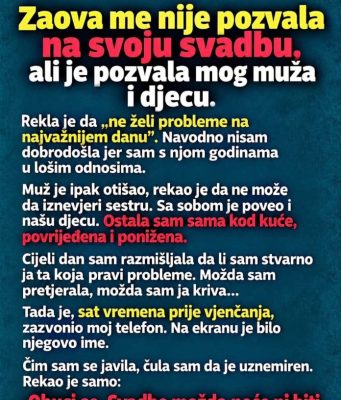 Zaova me nije pozvala na svoju svadbu, ali je pozvala mog muža i djecu Zaova me nije pozvala na svoju svadbu, ali je pozvala mog muža i djecu - featured image