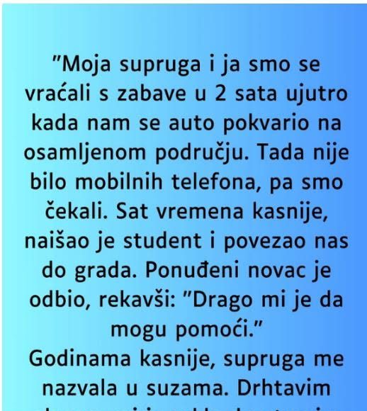 “Supruga i ja smo se vracali sa zabave u 2 ujutro i auto nam staje na osamljenom mjestu…” - featured image