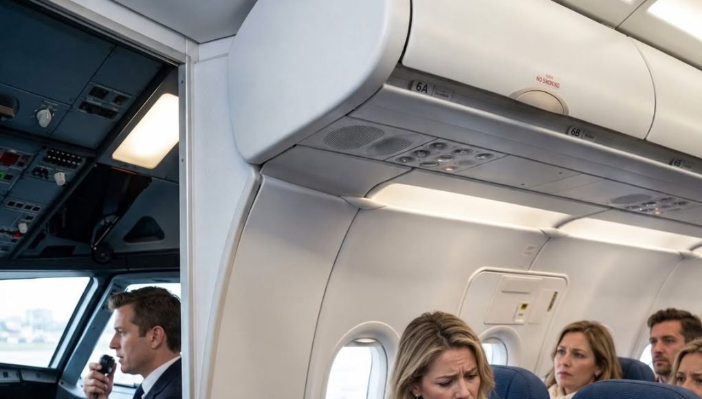 Sin i ja potajno smo se ukrcali na let kojim je upravljao moj muž kako bismo ga iznenadili — sve dok preko razglasa nije rekao nešto što nam je izbrisalo osmijehe s lica - featured image