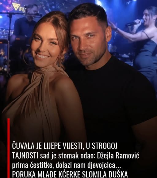 ČUVALA JE LIJEPE VIJESTI, U STROGOJ TAJNOSTI sad je stomak odao: Džejla Ramović prima čestitke, dolazi nam djevojcica…PORUKA MLAĐE KĆERKE SLOMILA DUŠKA TOŠIĆA: PIjunula na oca (video) - featured image