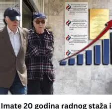 Imate 20 godina radnog staža i bili ste prijavljeni na minimalac? Pogledajte koliku penziju možete da očekujete Imate 20 godina radnog staža i bili ste prijavljeni na minimalac? Pogledajte koliku penziju možete da očekujete - featured image