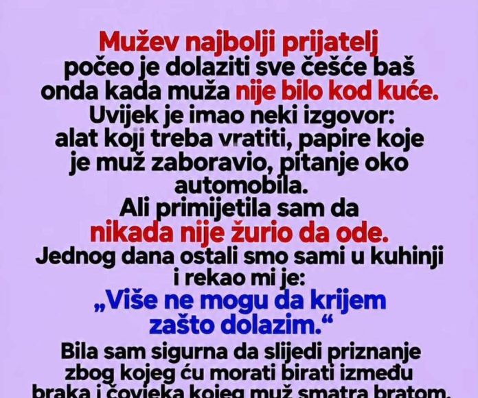 Mužev najbolji prijatelj otkrio mi je njegovu tajnu - featured image