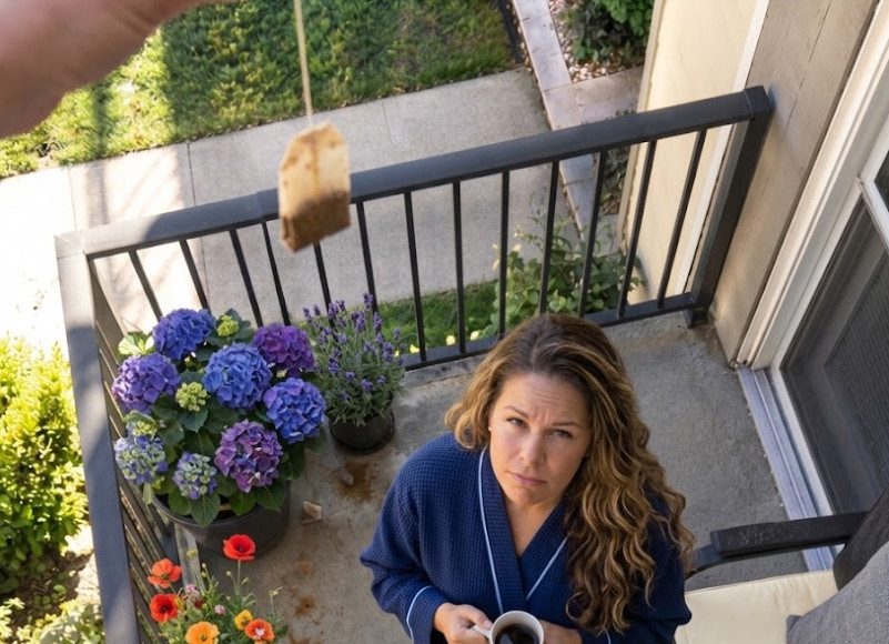 Moj komšija je stalno bacao kesice čaja na moj balkon. Tri puta sam ga upozorila — a onda sam odlučila da postupim potpuno drugačije. - featured image