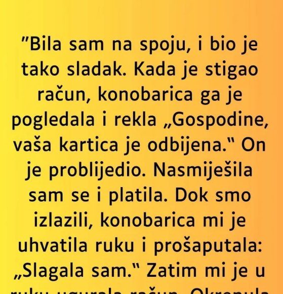 “Bila sam na spoju, i bio je tako sladak…” - featured image