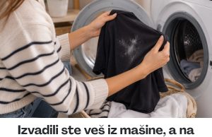 Izvadili ste veš iz mašine, a na njemu su bele fleke? Ne perite ga odmah ponovo, ova stvar iz kuhinje može da reši problem Izvadili ste veš iz mašine, a na njemu su bele fleke? Ne perite ga odmah ponovo, ova stvar iz kuhinje može da reši problem - featured image