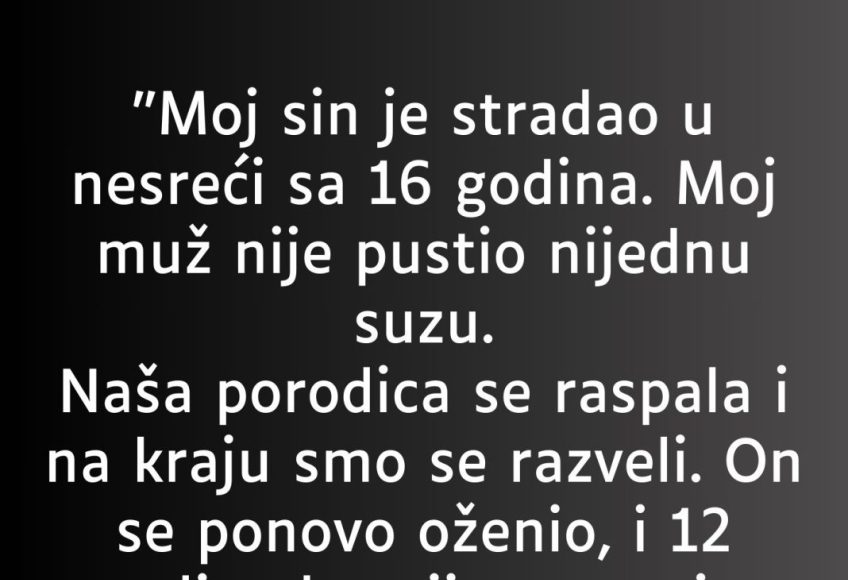 “Moj sin je stradao u nesreći sa 16 godina…” - featured image “Moj sin je stradao u nesreći sa 16 godina…” - featured image