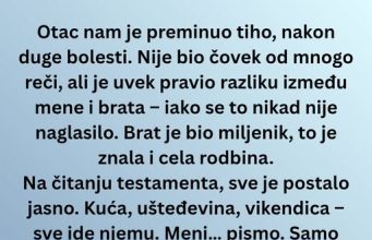 Moj brat je dobio nasledstvo, a ja sam dobio… Moj brat je dobio nasledstvo, a ja sam dobio… - featured image