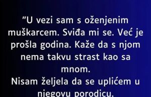 “U tajnoj vezi sam sa ozenjenim muskarcem a onda mi se javila njegova jadna zena…” “U tajnoj vezi sam sa ozenjenim muskarcem a onda mi se javila njegova jadna zena…” - featured image