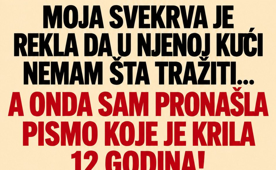Svekrva me godinama odbacivala, a onda sam pronašla pismo koje je promijenilo sve - featured image