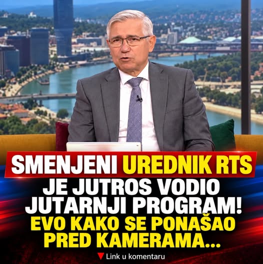 Smenjeni urednik RTS je jutros vodio Jutarnji program: Evo kako se ponašao pred kamerama (Video) - featured image