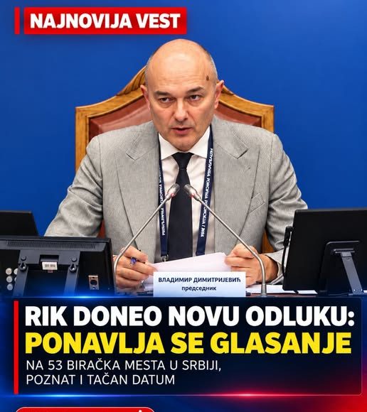 RIK doneo novu odluku: Ponavlja se glasanje na 53 biračka mesta u Srbiji, poznat i tačan datum - featured image