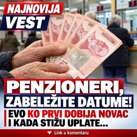 Penzioneri, zabeležite datume: PIO fond objavio kada počinje isplata oktobarskih penzija – evo ko prvi dobija novac i kada stižu uplate - featured image